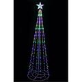 Benzara ALP- 83 in. Christmas Tree Tower with 8 Functions and 300 LED Lights LUC138MC
